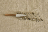 Italian Pewter Knife Rests, Set of 6
