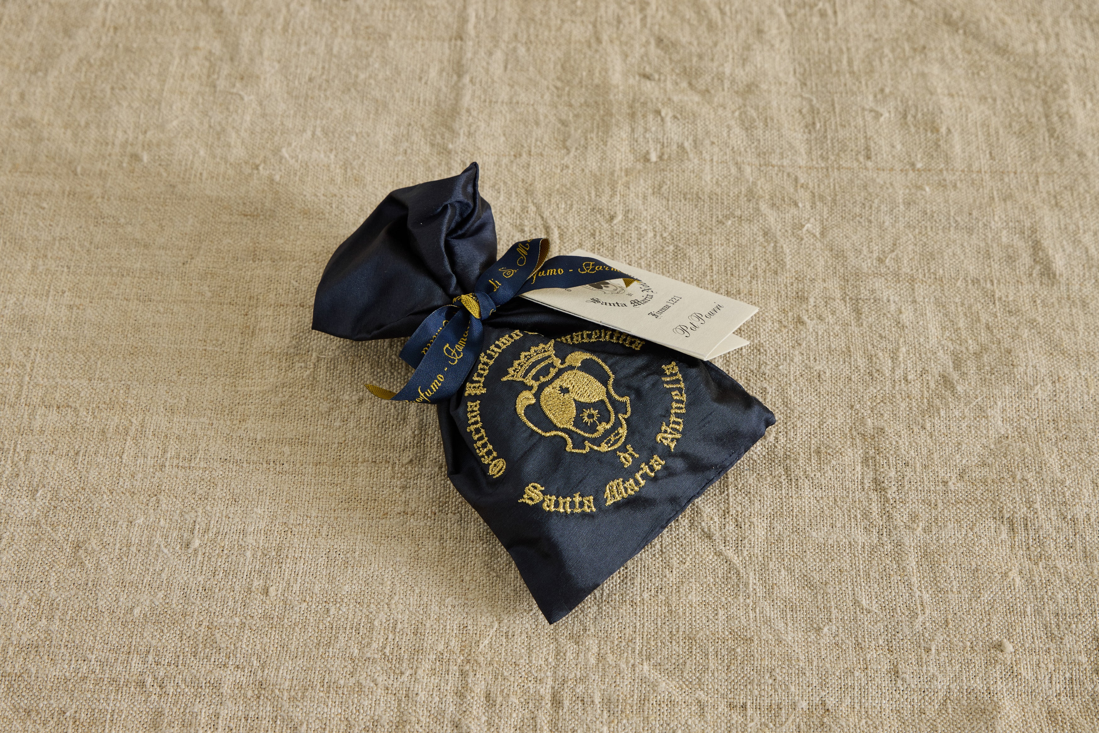 Pot Pourri in Embroidered Silk Sachet
