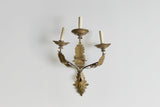 Brass Leaf Wall Sconce