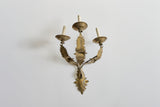 Brass Leaf Wall Sconce