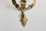 Brass Leaf Wall Sconce