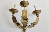 Brass Leaf Wall Sconce