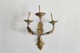 Brass Leaf Wall Sconce