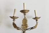 Brass Leaf Wall Sconce