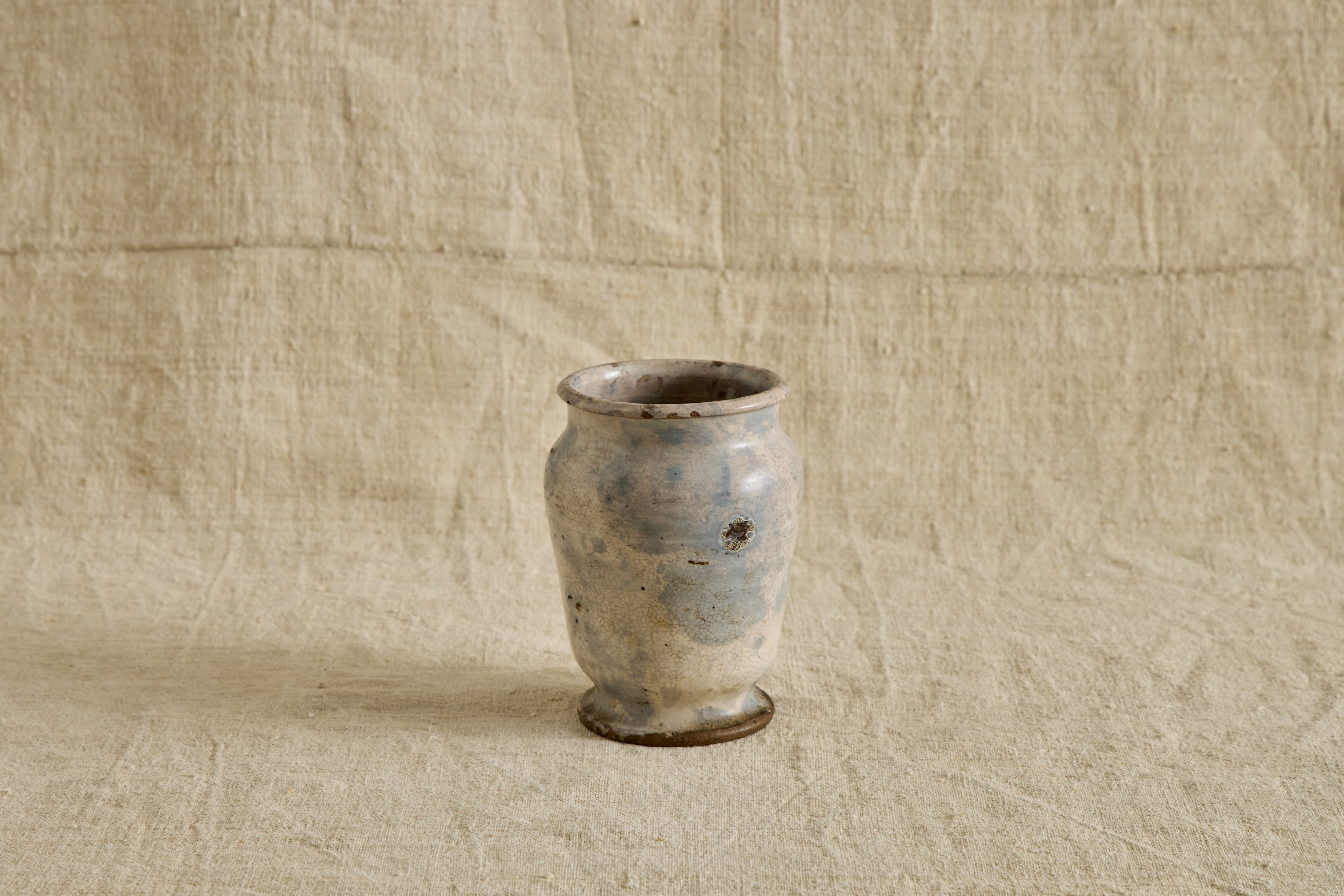 Blue & White Stoneware Vase
