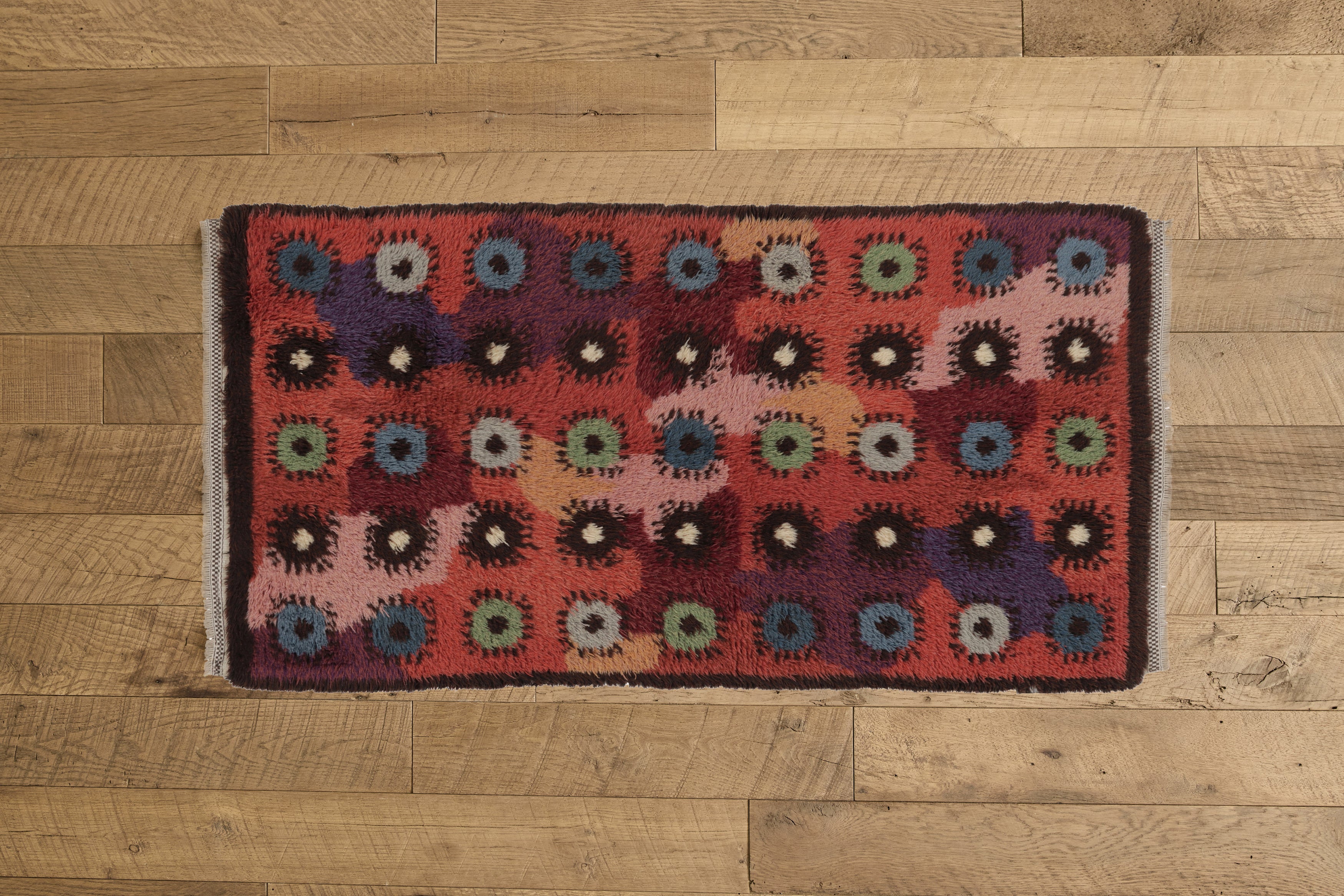 Colorful Turkish Tulu Rug 3’2 X 6’4