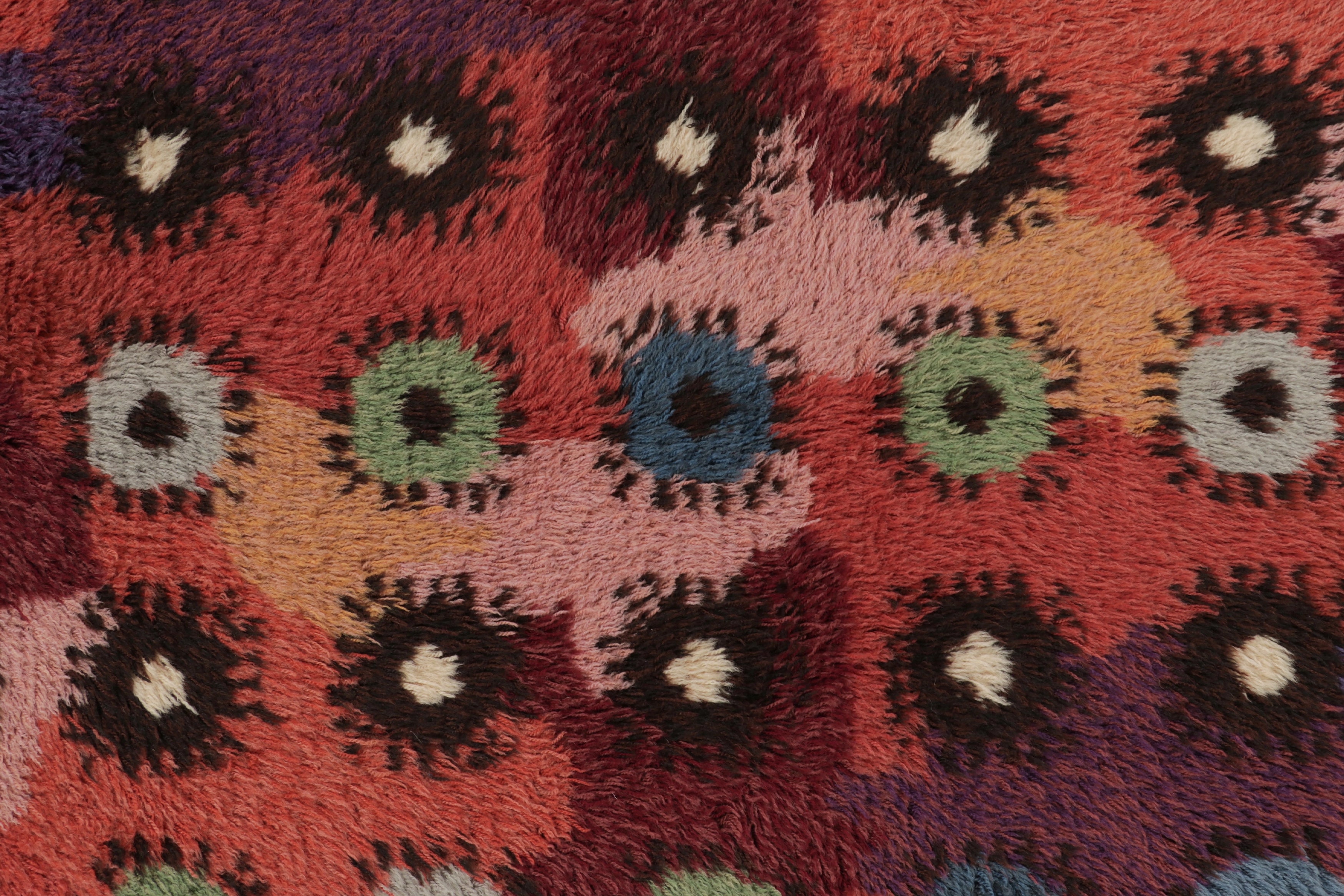 Colorful Turkish Tulu Rug 3’2 X 6’4