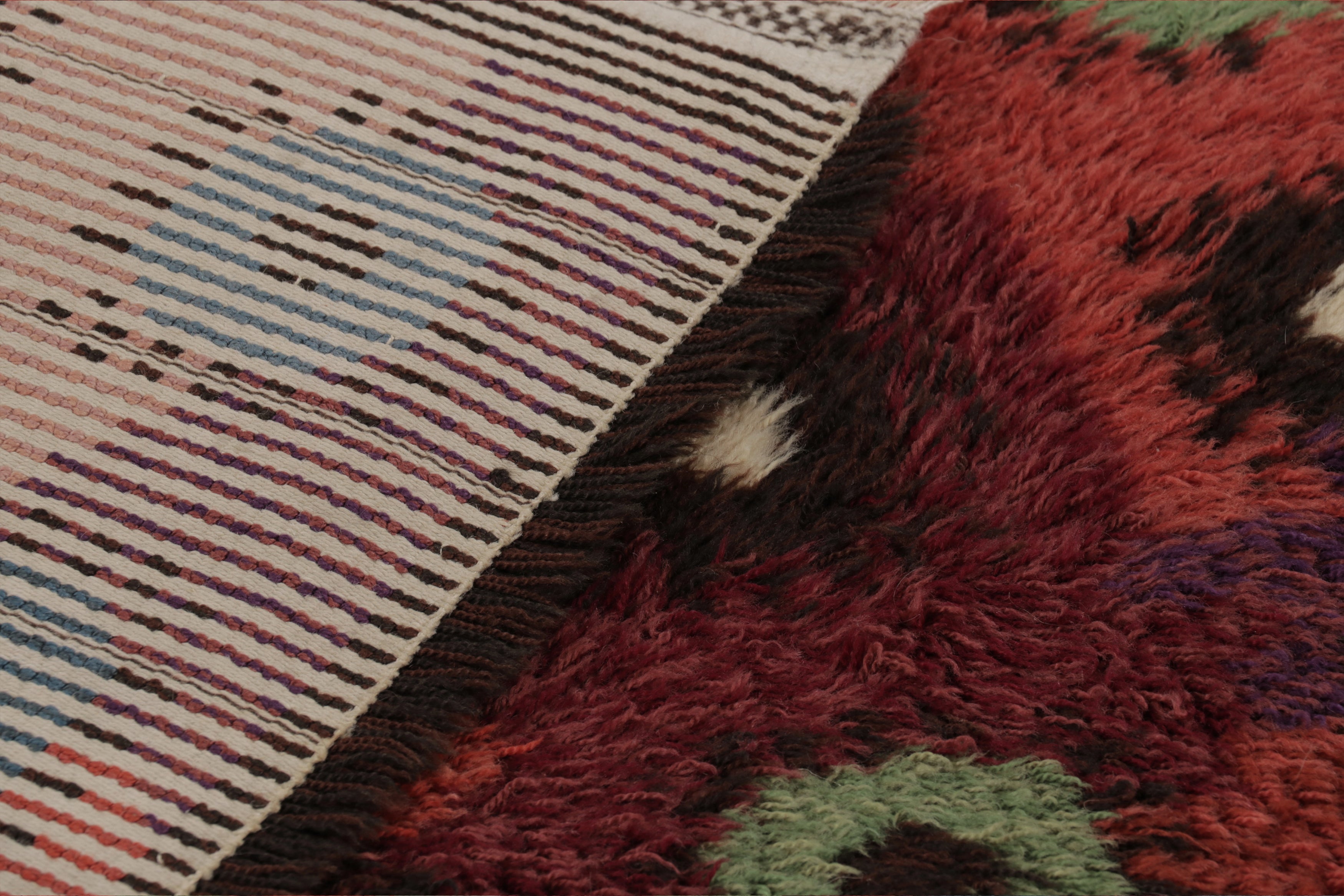 Colorful Turkish Tulu Rug 3’2 X 6’4
