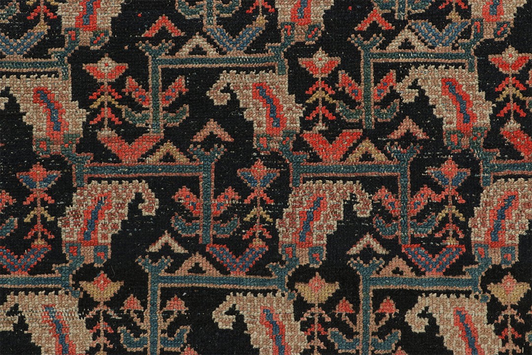 Coral & Green Malayer Rug 4’6 X 6’7
