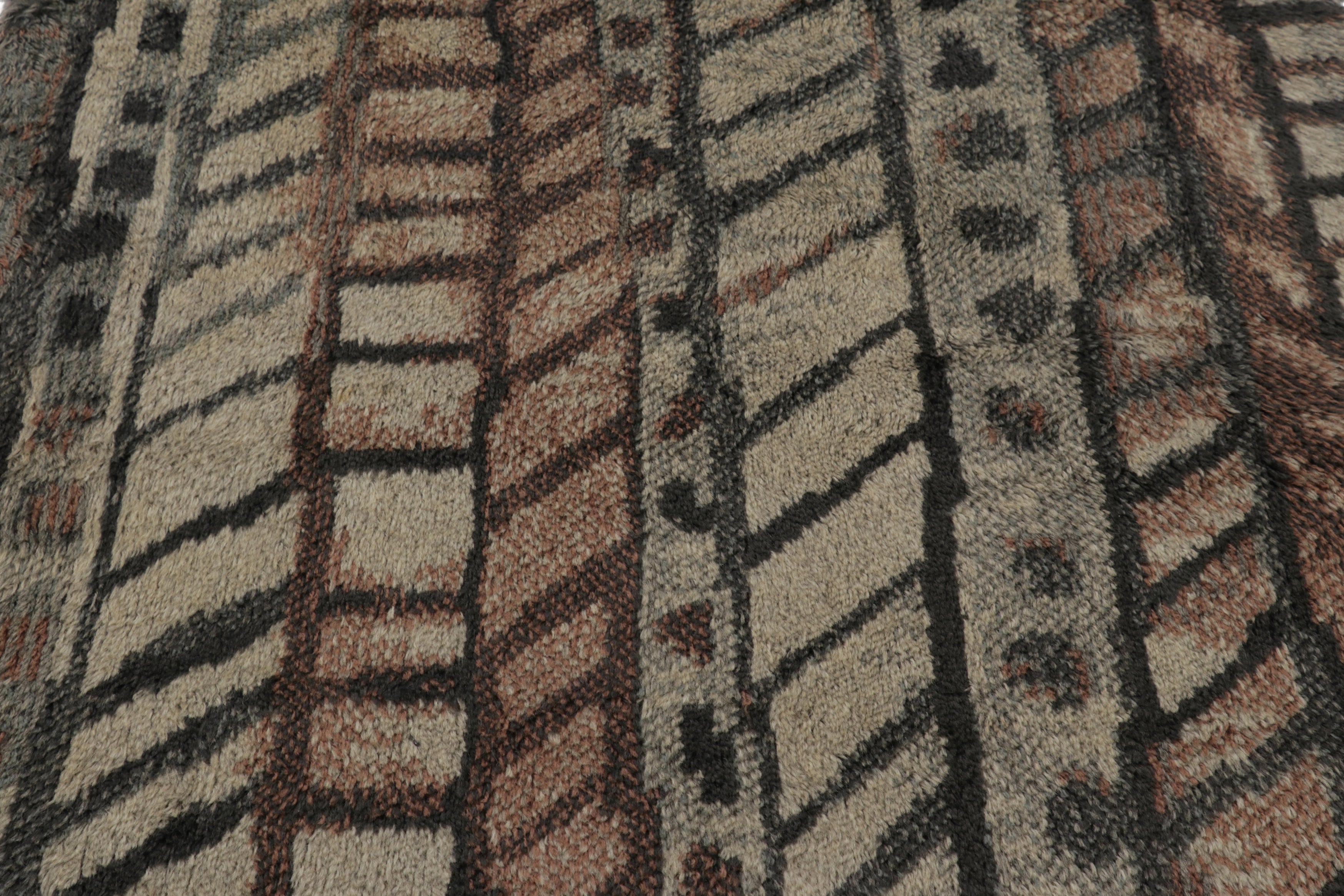 Swedish Rya Rug 4’ X 6’