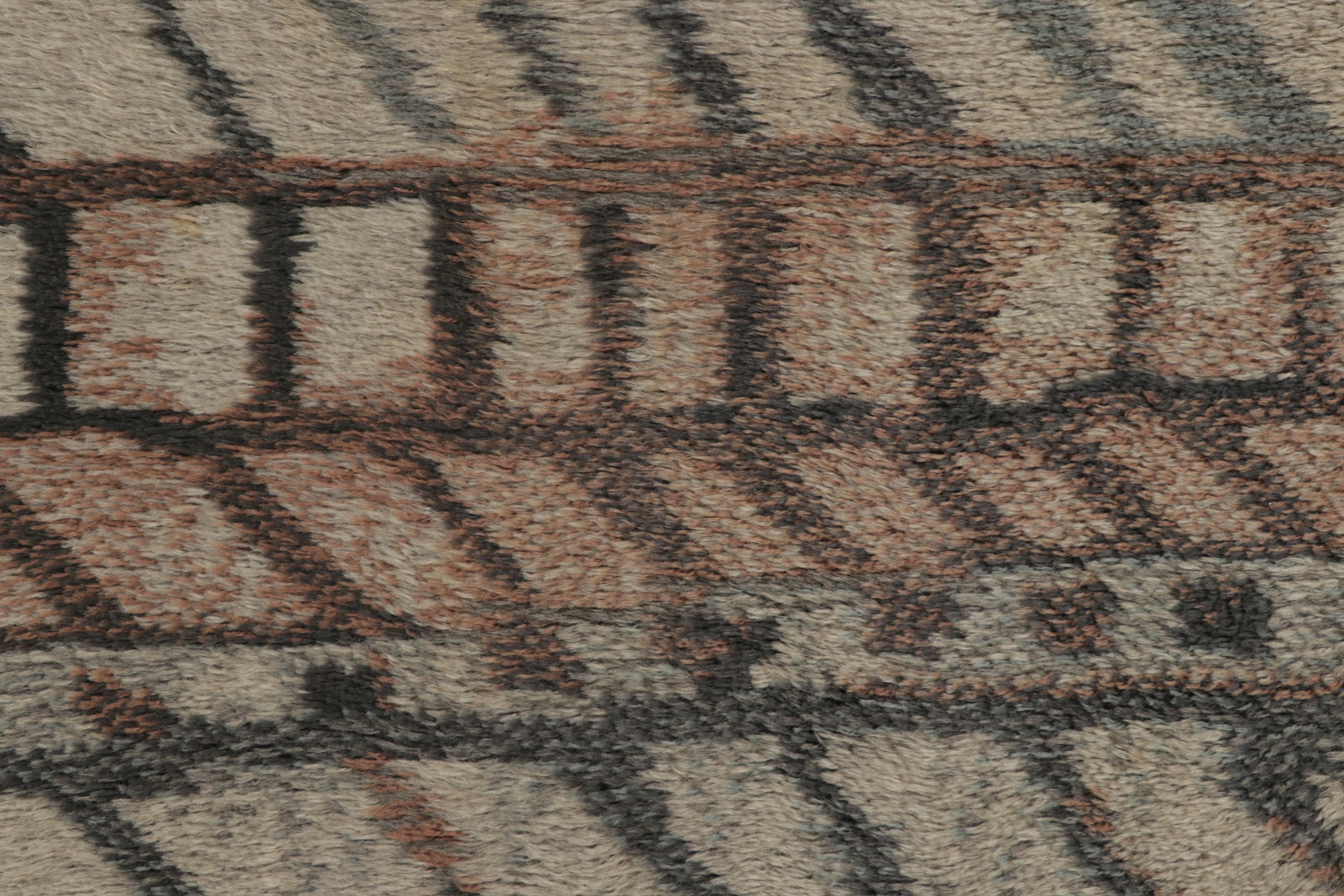 Swedish Rya Rug 4’ X 6’
