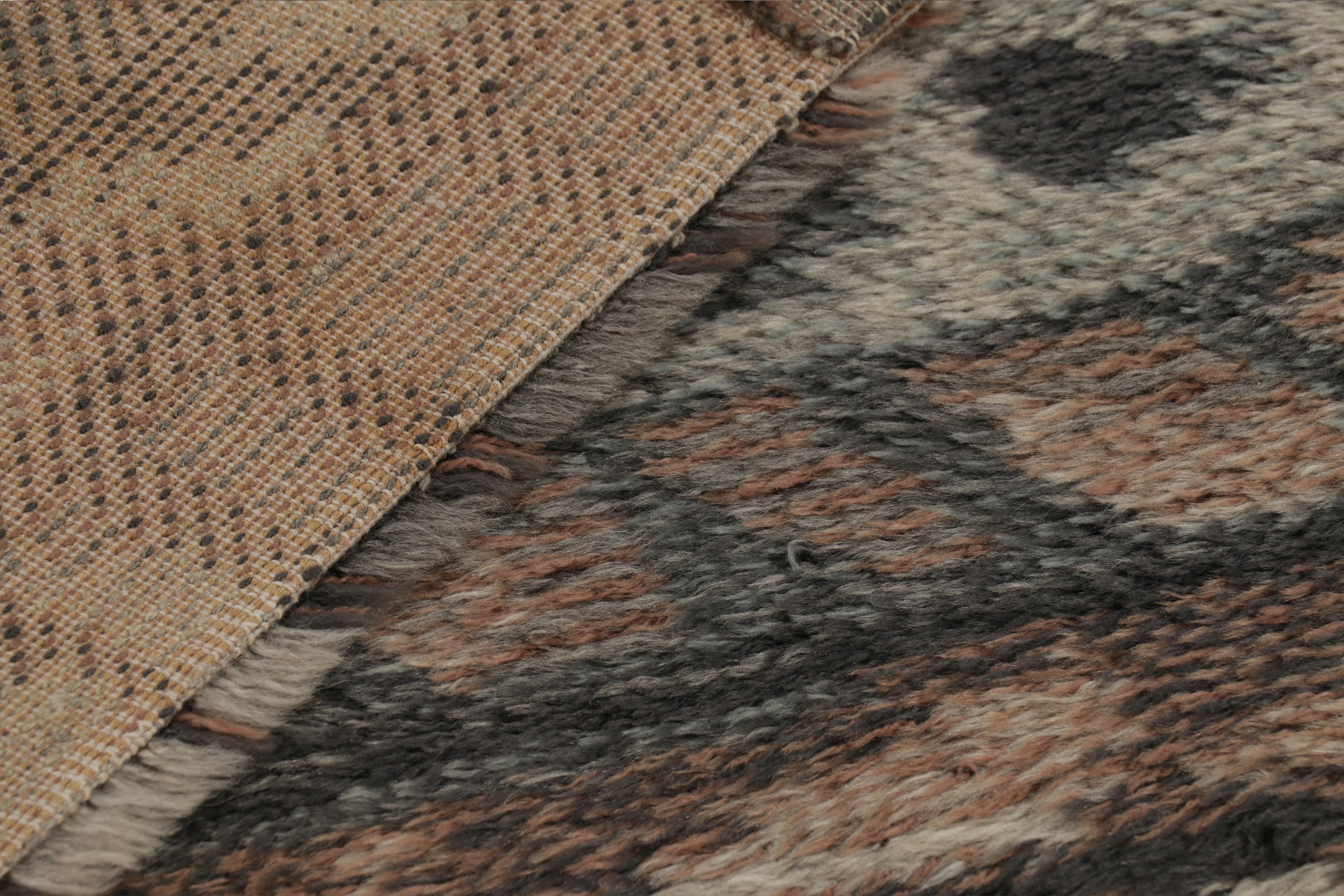Swedish Rya Rug 4’ X 6’