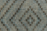 Turkish Blue Diamond Pattern Rug 4’7 X 8’1