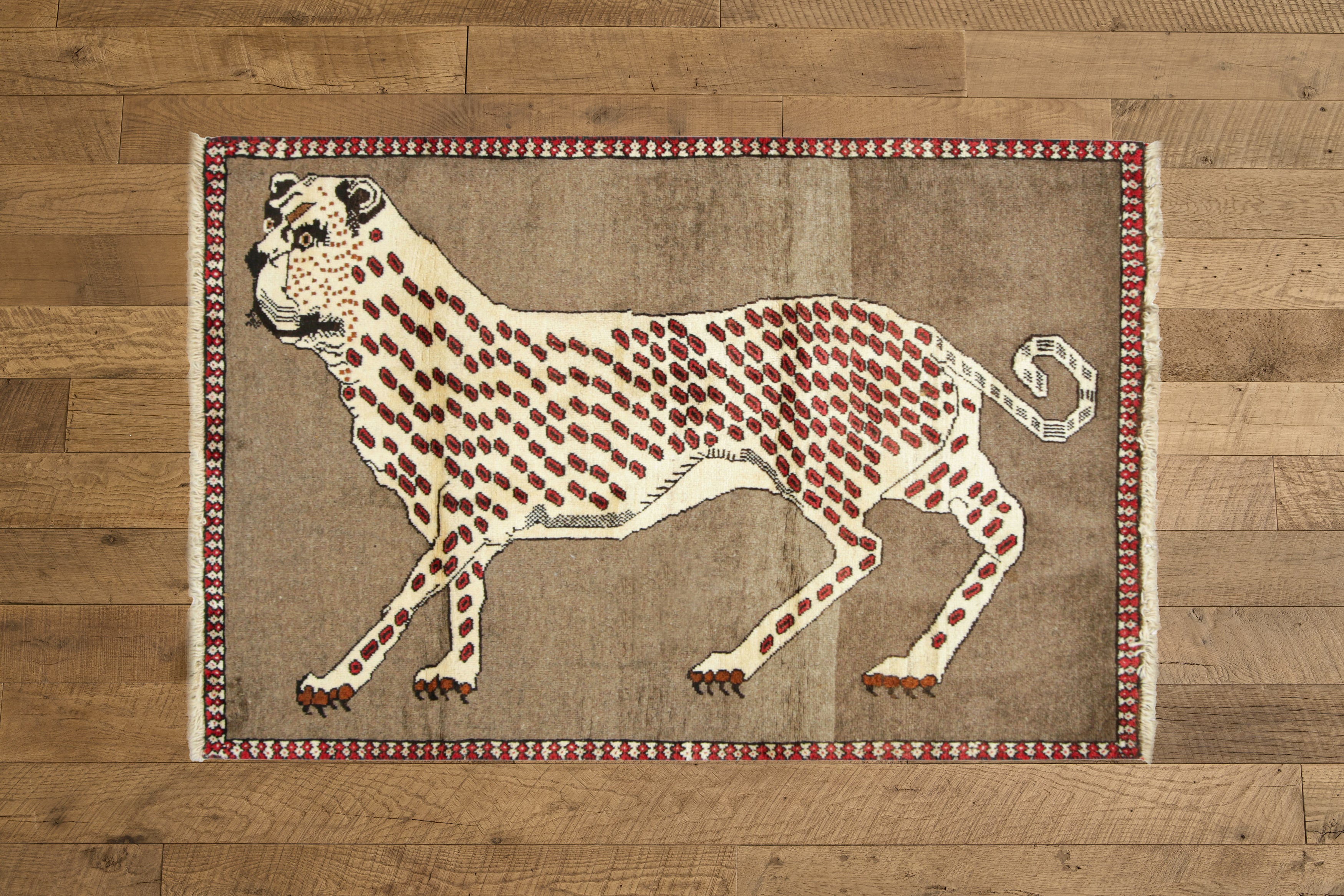 Persian Leopard Rug 3’5 X 5’1
