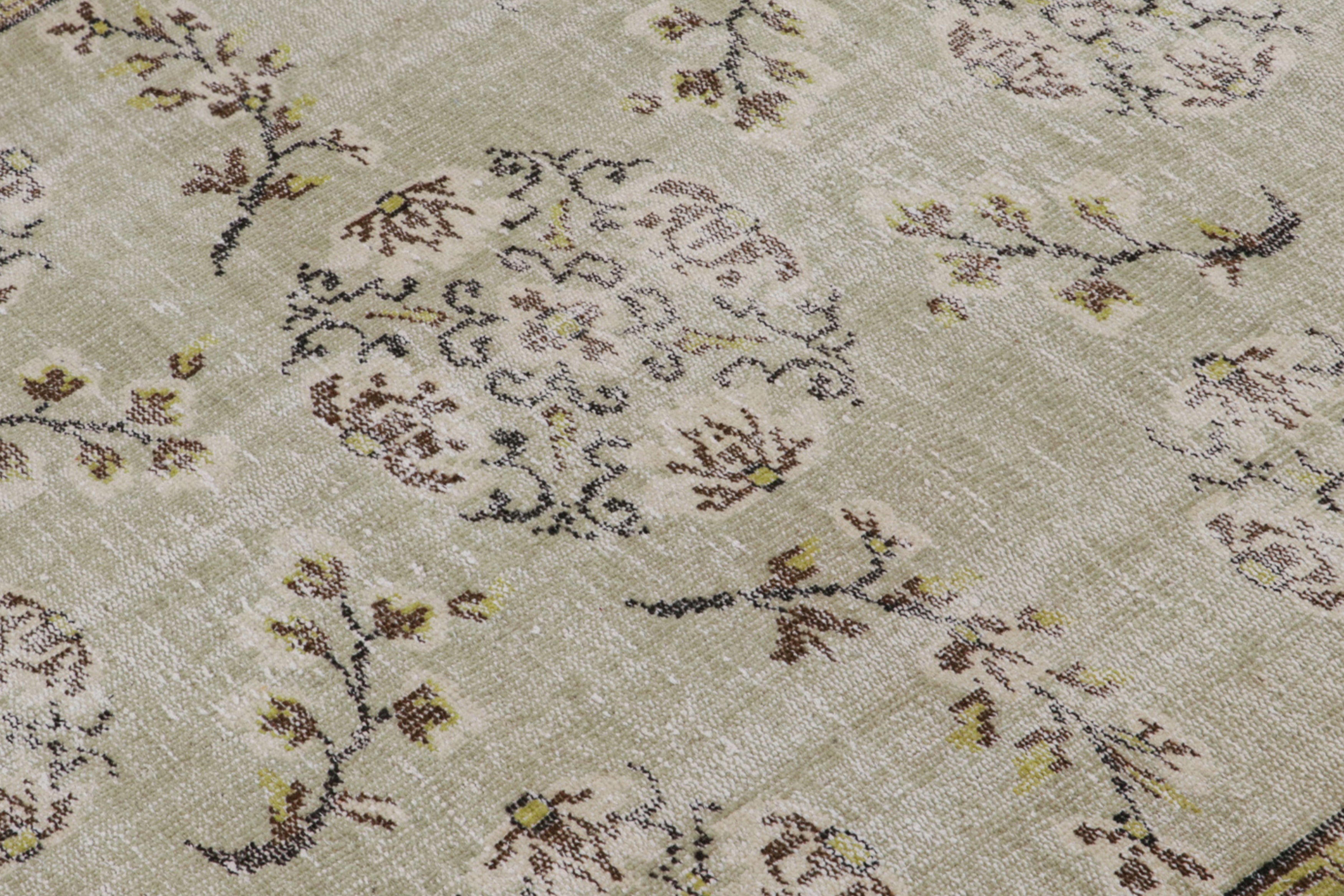 Turkish Sage Floral Rug 4’7 X 7’11
