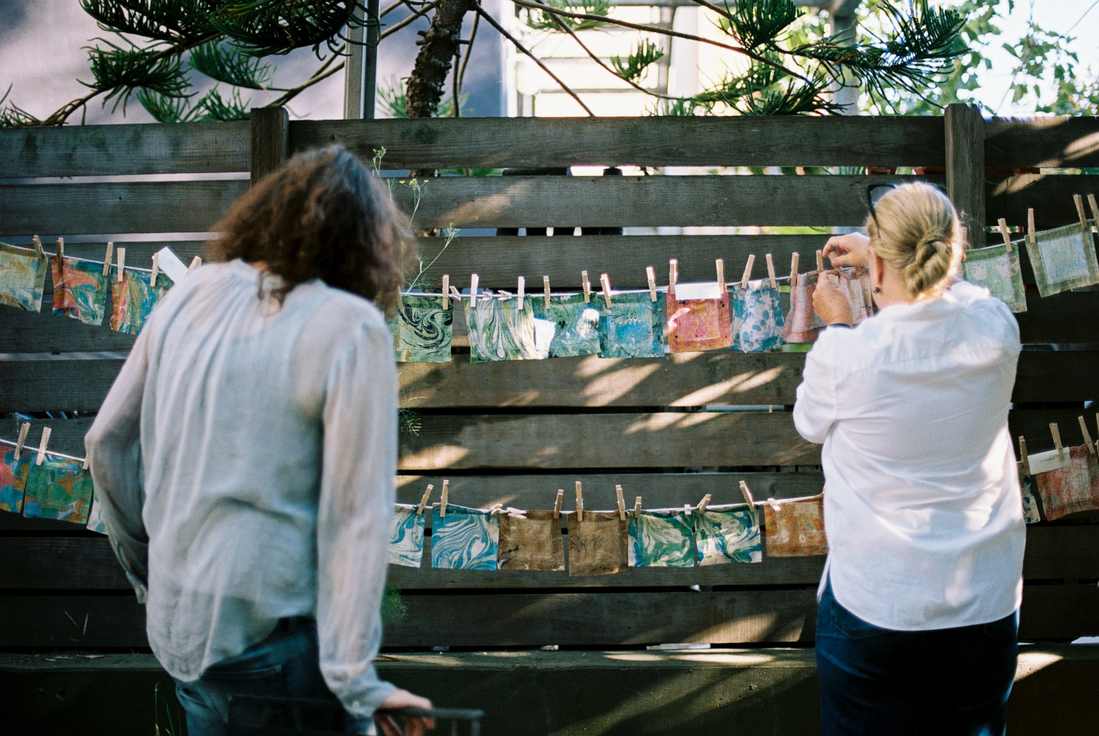 Linen Napkin Marbling Workshop
