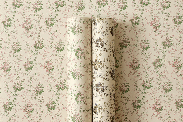 Rambling Rose Wallpaper (Multiple Colors)