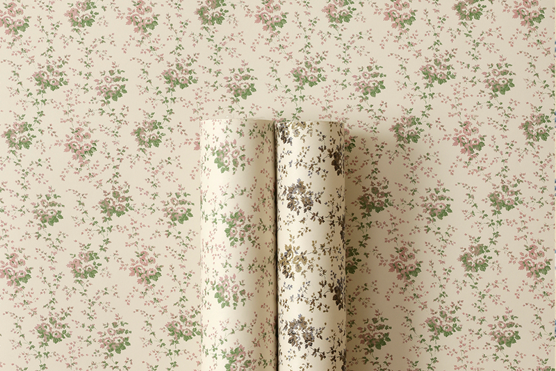 Rambling Rose Wallpaper (Multiple Colors)