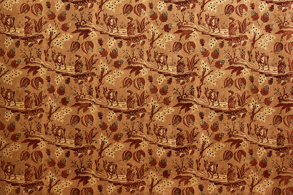 Metallic Neddy Toile Wallpaper (Multiple Colors)