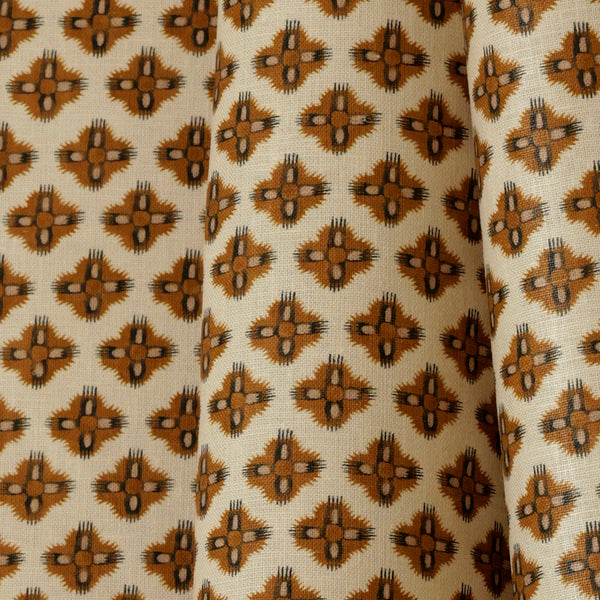 Knurl Linen in Rust