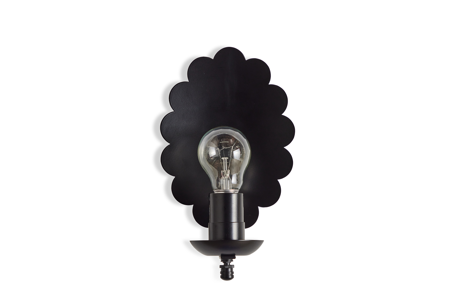 Scallop Sconce, Black Sky
