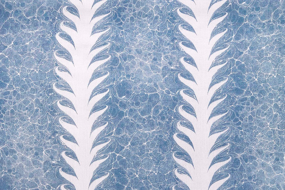 Palm Drop in Sky Blue/Plaster
