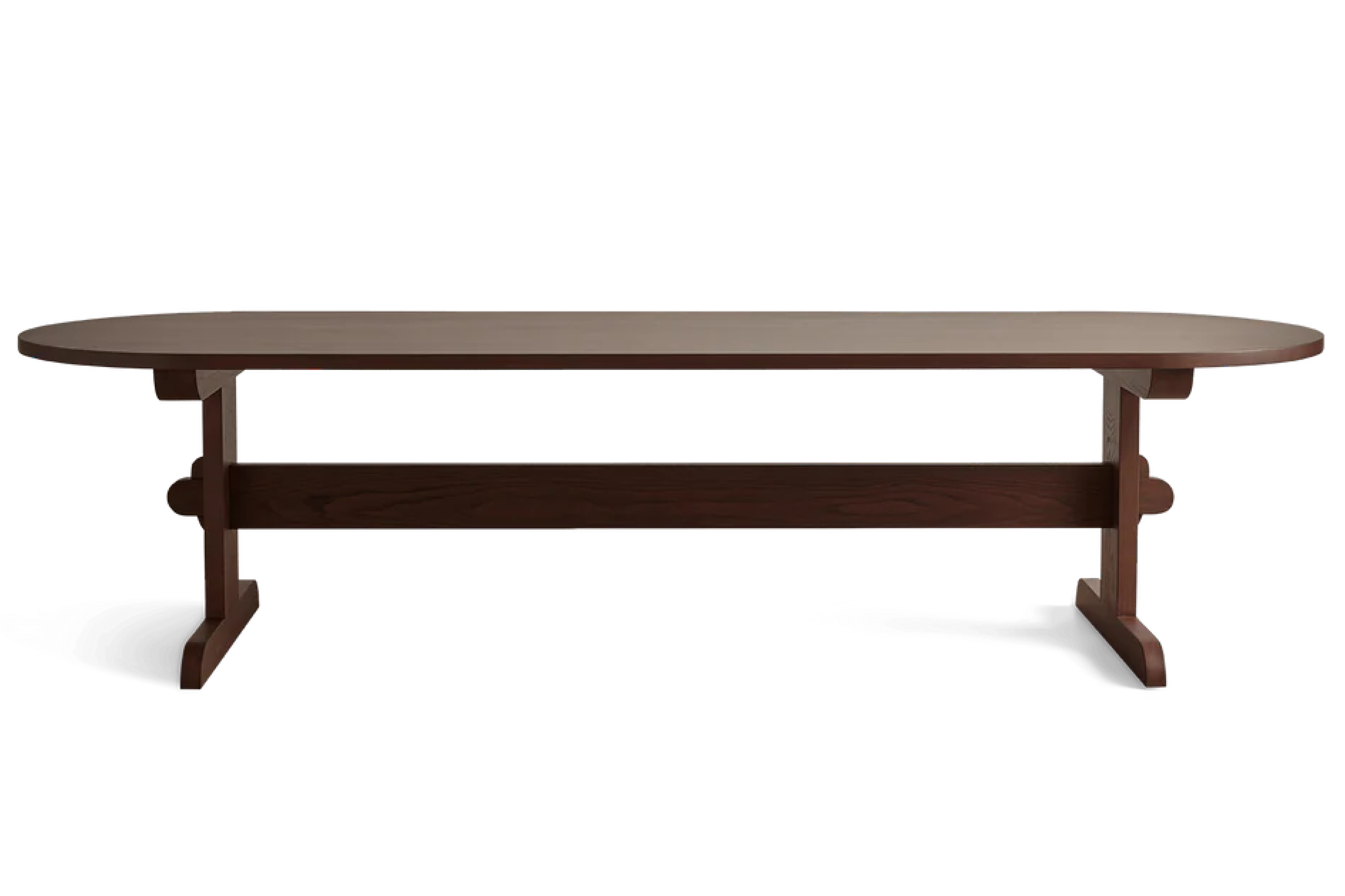 Trestle Dining Table, Oval