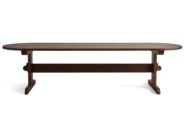 Trestle Dining Table, Oval