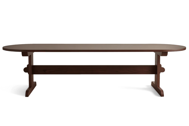 Trestle Dining Table, Oval