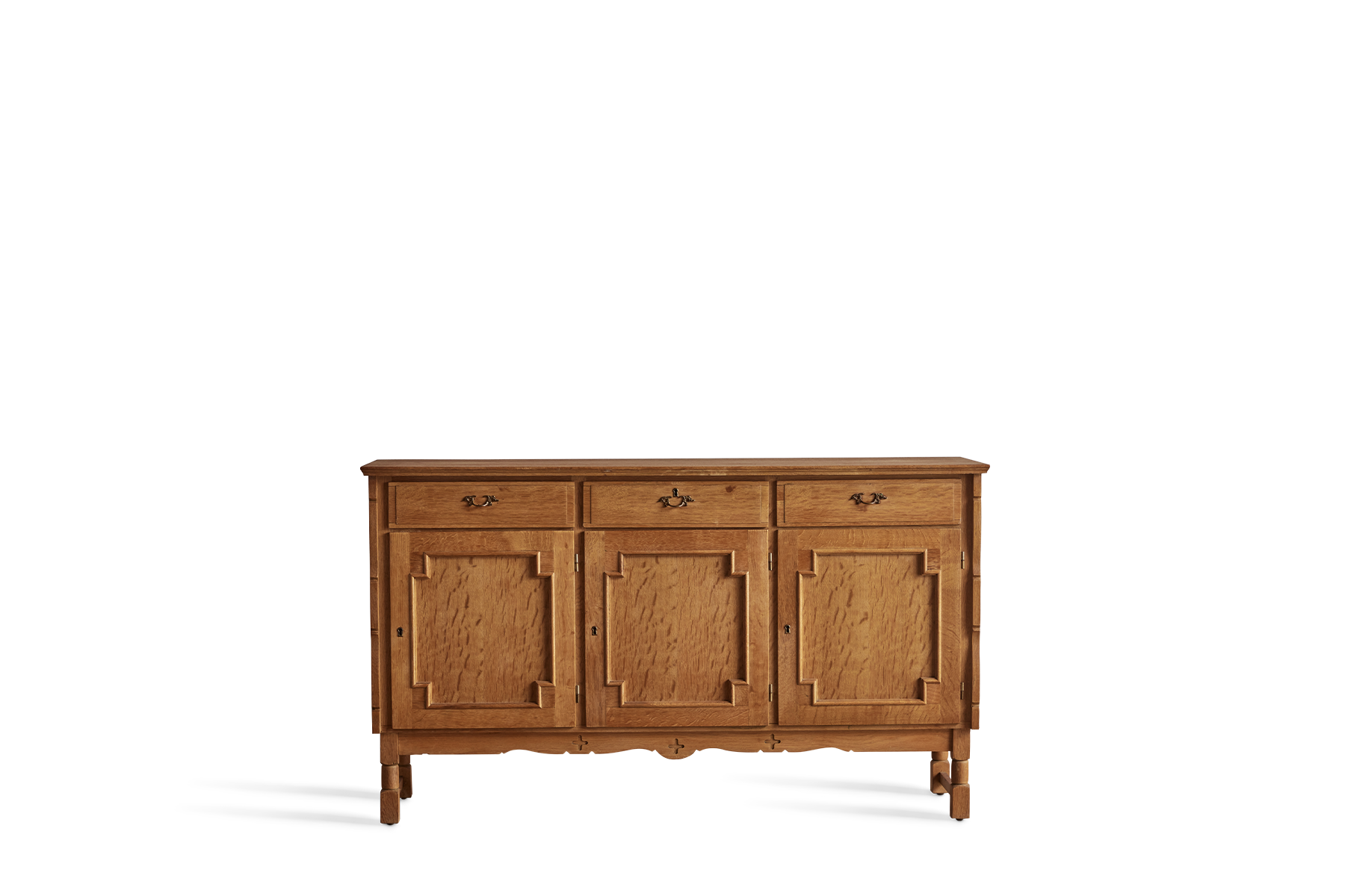 Carved Oak Credenza