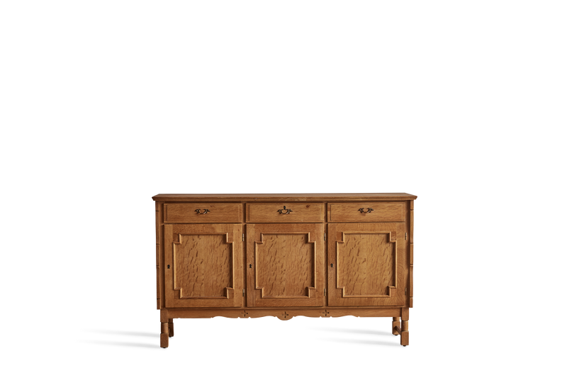 Carved Oak Credenza
