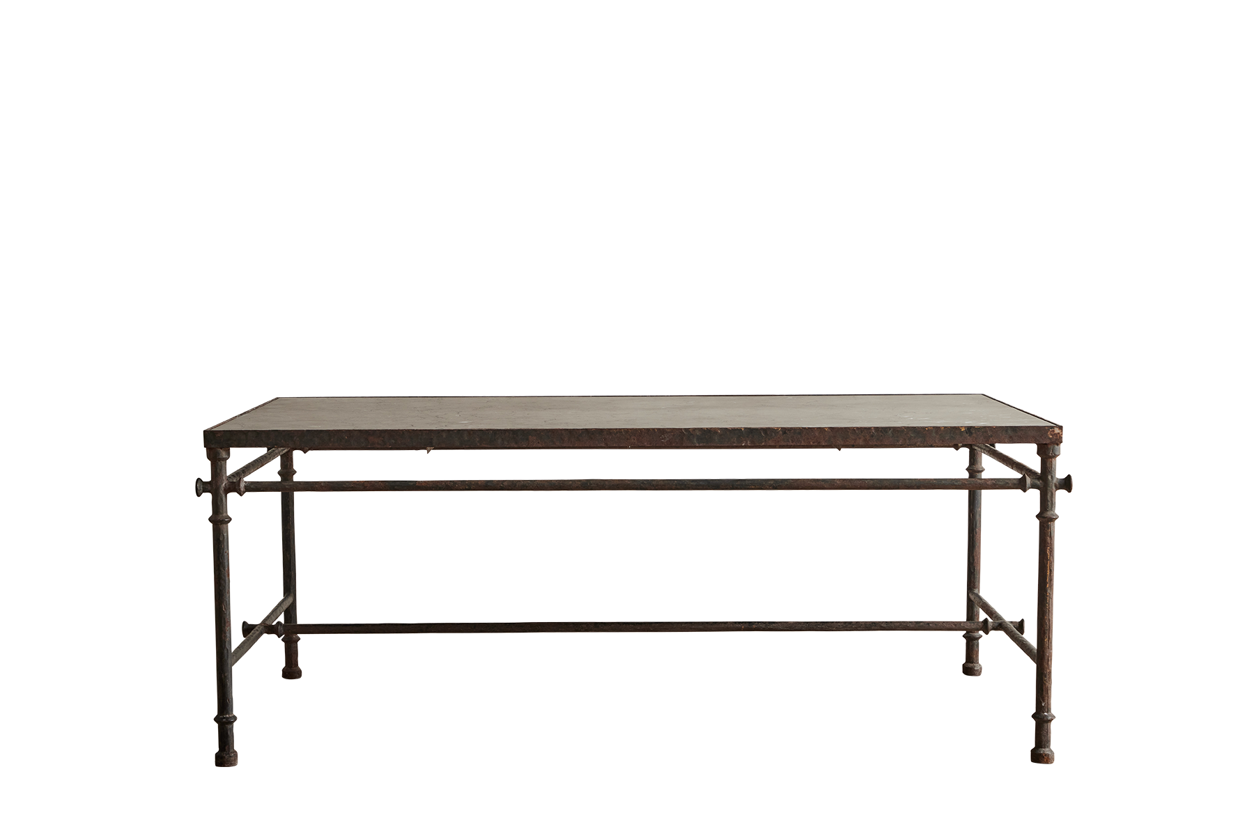 Large Iron & Marble Table