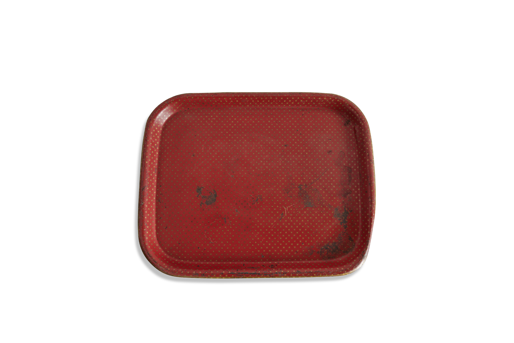 Red Ottoman Tray