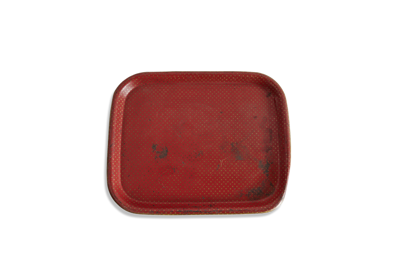 Red Ottoman Tray