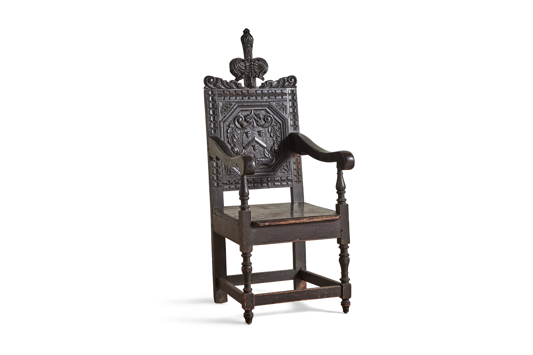 Carved Gothic Side Chair