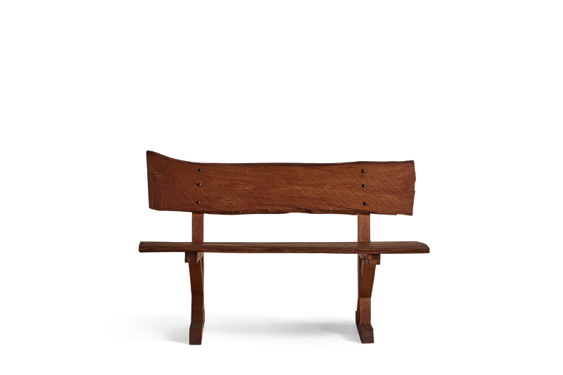 Brutalist Wood Bench