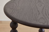 Alfred Newall, 2 - Tier Round Bobbin Side Table in Ebony (LA) - Nickey Kehoe