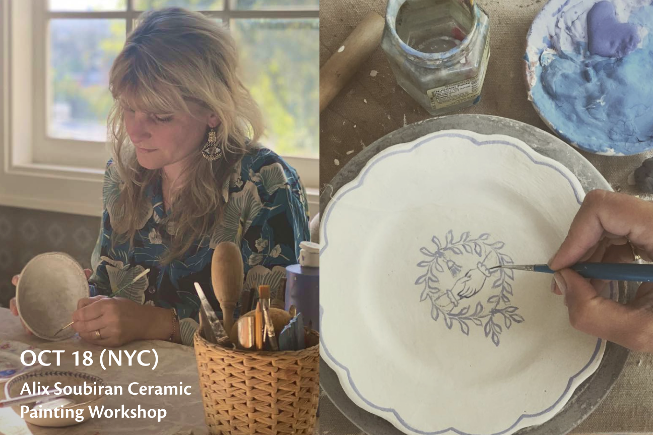 Ceramic Painting Workshop with Alix Soubiran