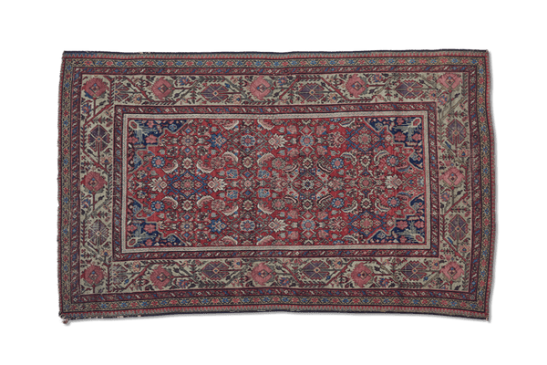 Antique Persian Bakhtiari Rug, 4'3 x 6'10 (LA) - Nickey Kehoe