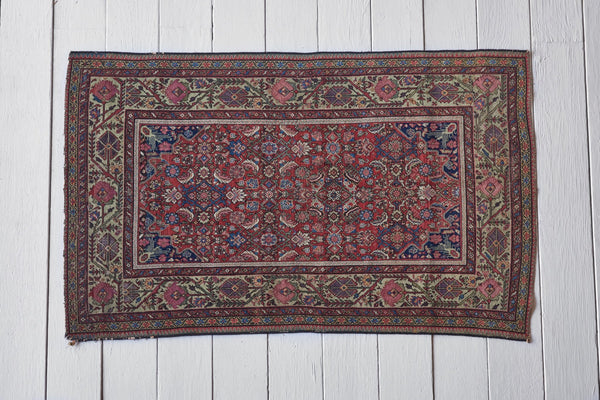 Antique Persian Bakhtiari Rug, 4'3 x 6'10 (LA) - Nickey Kehoe