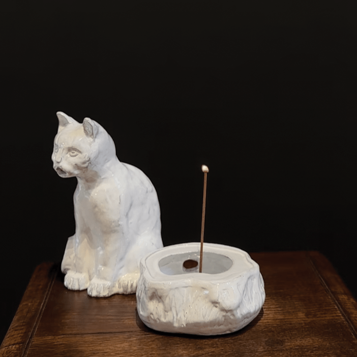 Setsuko Cat Incense Burner – Nickey Kehoe Setsuko Cat Incense Burner – Nickey Kehoe
