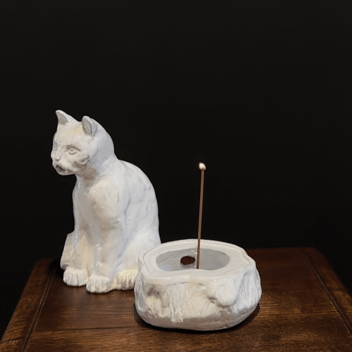 Astier de Villatte, Setsuko Cat Incense Burner - Nickey Kehoe