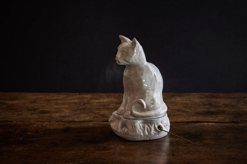 Astier de Villatte, Setsuko Cat Incense Burner - Nickey Kehoe