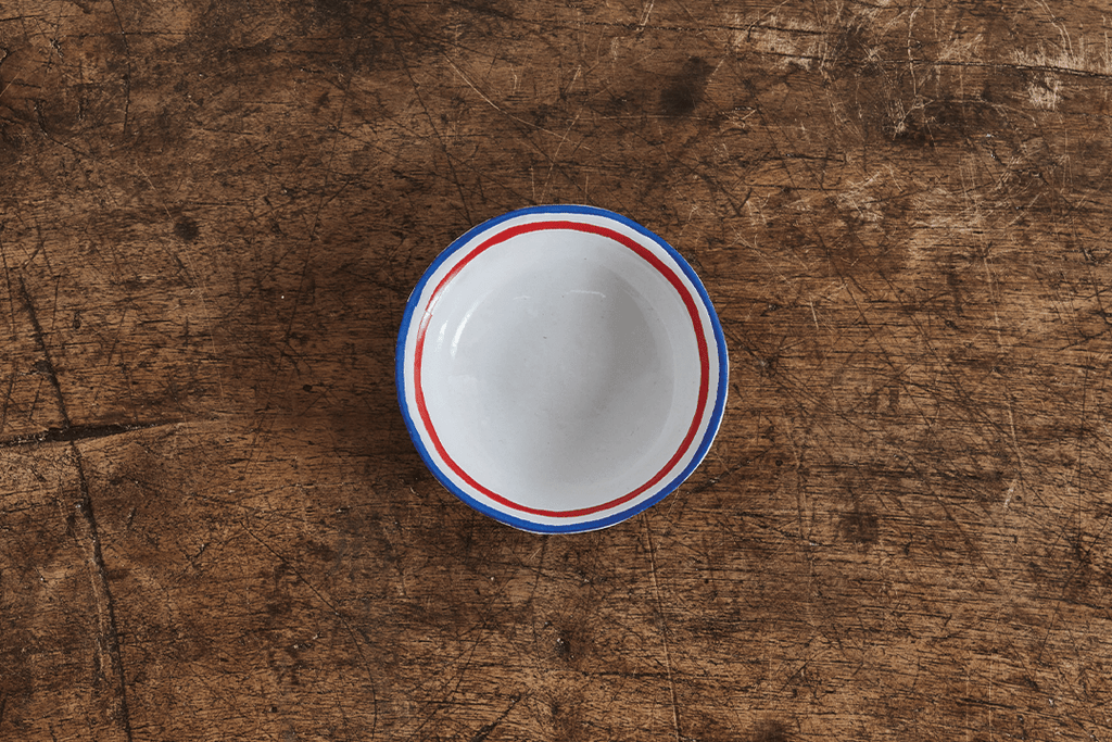 Astier de Villatte, Tricolor Saucer – Nickey Kehoe