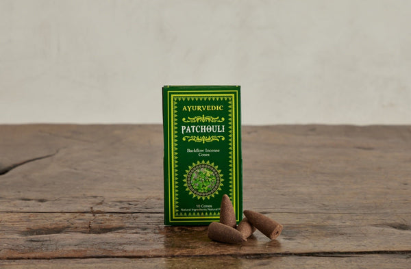 Ayurvedic Patchouli Incense Cones - Nickey Kehoe