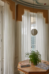 Double Width Linen Sheer, Milk