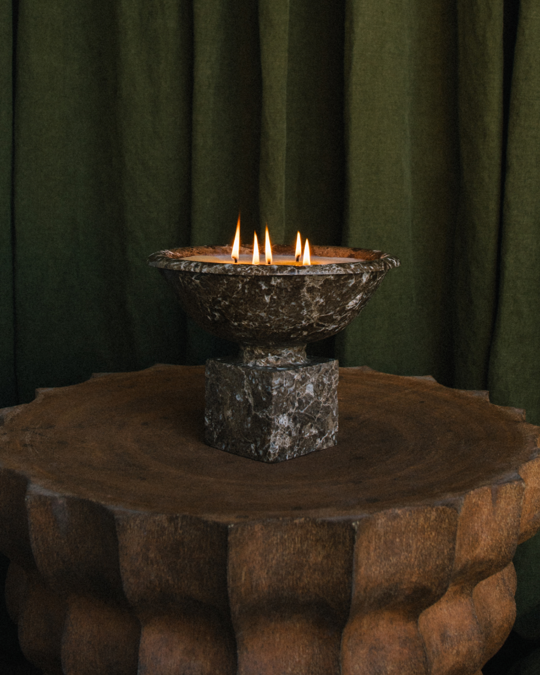 Eira Marble Urn Candle