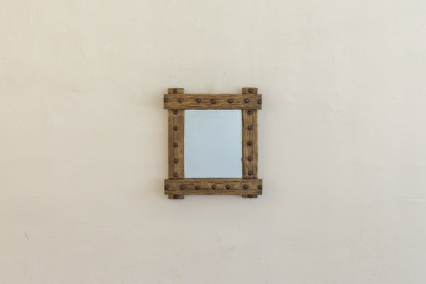 Brutalist Brass Mirror (LA) - Nickey Kehoe