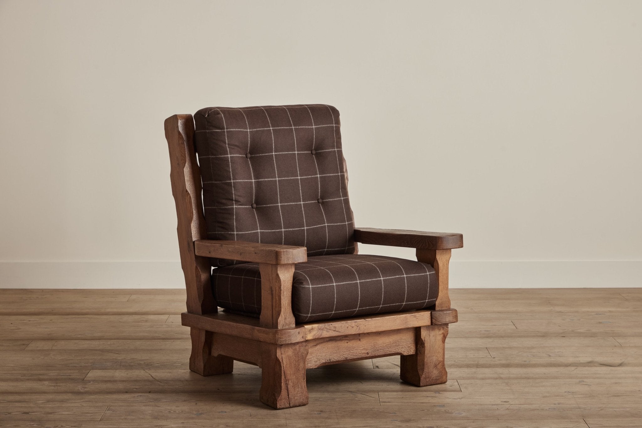 Brutalist Oak Armchair (LA) - Nickey Kehoe