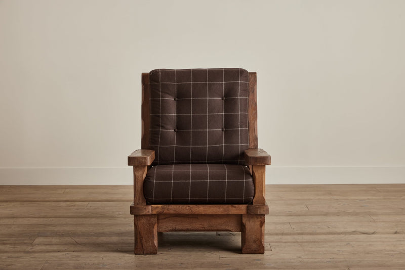 Brutalist Oak Armchair (LA) - Nickey Kehoe